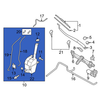 Hyundai OE - Washer Fluid Reservoir