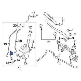 Hyundai OE - Windshield Washer Pump