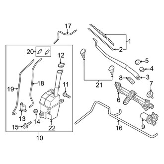 Hyundai OE - Windshield - Wiper & Washer Components