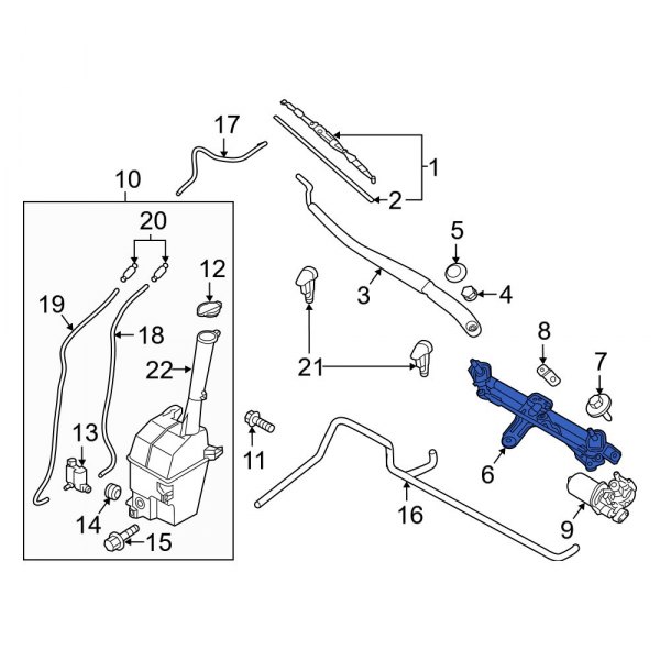 Windshield Wiper Linkage