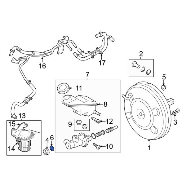 Power Brake Booster Washer