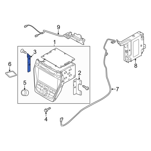 GPS Navigation System Bracket