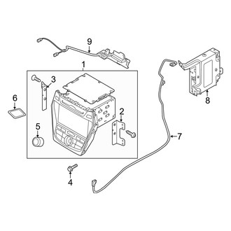 Hyundai OE - Instrument Panel - Navigation System Components (Limited / SE / SEL / SEL Plus / Ultimate)