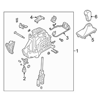 Hyundai OE - Console (Shifter), (Base / 2.0T / 2.0T Ultimate)