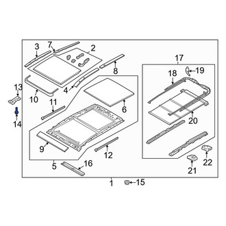 Hyundai OE - Sunroof Frame Bolt