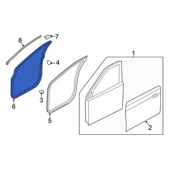 Hyundai OE - Front Left Outer Door Seal