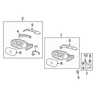 Hyundai OE - Front Door - Outside Mirrors (Base / 2.0T / 2.0T Ultimate)