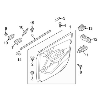 Hyundai OE - Front Door - Interior Trim (Base / 2.0T / 2.0T Ultimate)