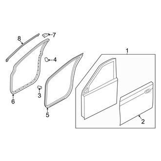 Hyundai OE - Front Door - Door & Components