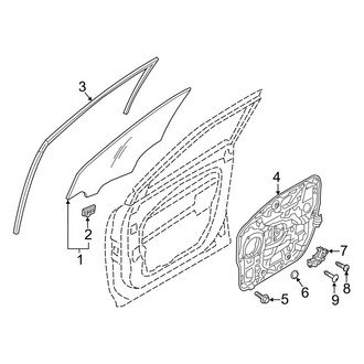 Hyundai OE - Front Door - Glass & Hardware