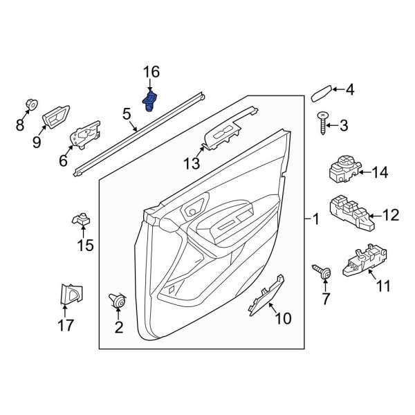 Hyundai OE 932502W000RYN Front Left Seat Memory Switch