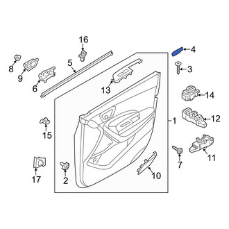 Hyundai OE - Front Left Inner Door Interior Trim Panel Cap