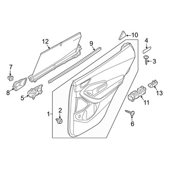 Hyundai OE - Rear Door - Interior Trim (Base / 2.0T / 2.0T Ultimate)