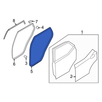 Hyundai OE - Front Left Inner Door Seal