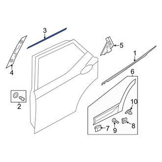 Hyundai OE - Rear Left Door Reveal Molding