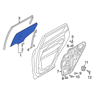 Hyundai OE - Front Right Door Glass
