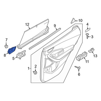 Hyundai OE - Rear Left Inner Interior Door Handle Trim