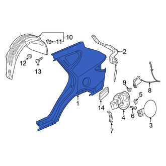 Hyundai OE - Rear Left Outer Quarter Panel