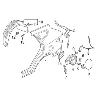 Hyundai OE - Quarter Panel & Components (Base / 2.0T)