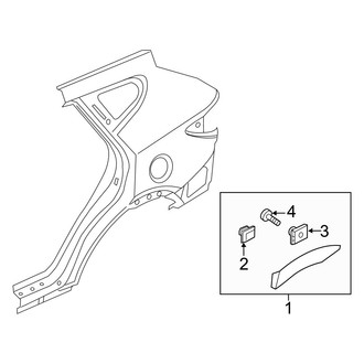 Hyundai OE - Quarter Panel - Exterior Trim (Base / 2.0T)