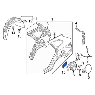 Hyundai OE - Rear Quarter Panel Vent