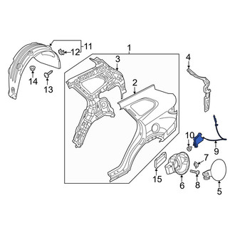 Hyundai OE - Rear Fuel Filler Door Lock Actuator