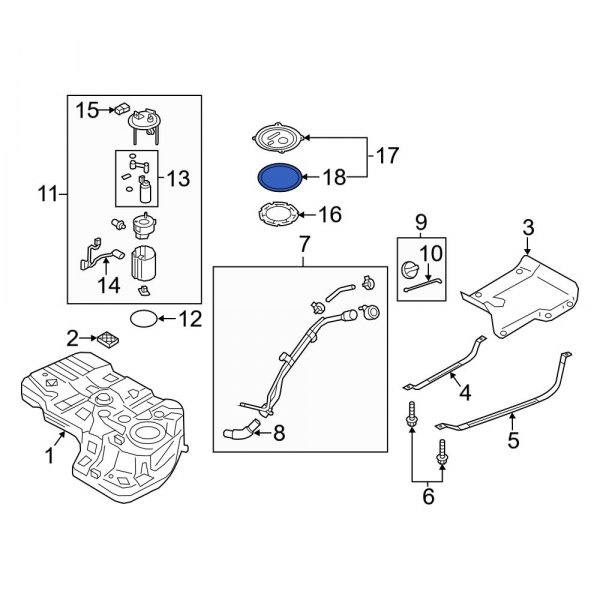 Fuel Tank Access Cover Gasket