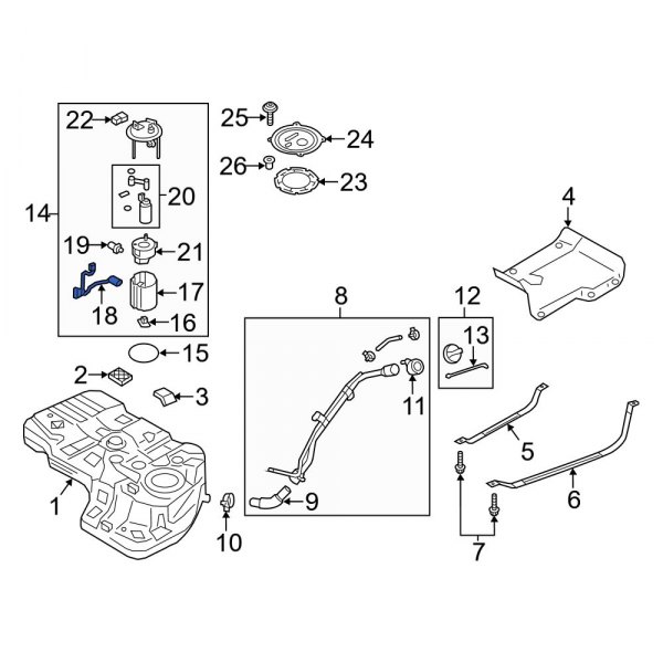 Fuel Sender and Hanger Assembly