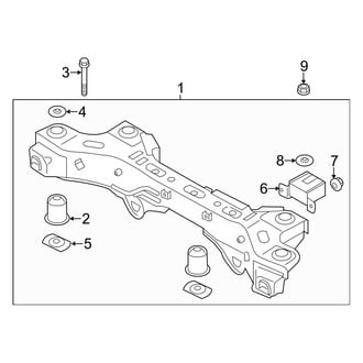 Hyundai OE - Rear Suspension - Suspension Mounting (FWD)