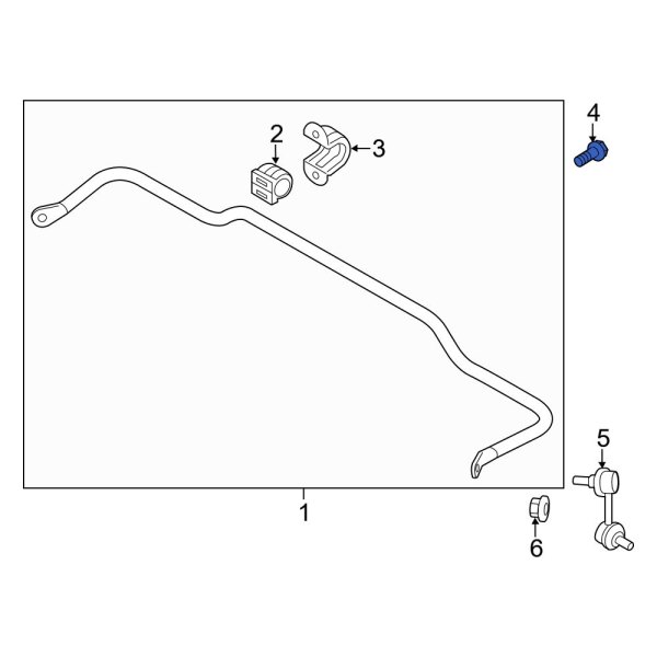 Suspension Stabilizer Bar Bracket Bolt