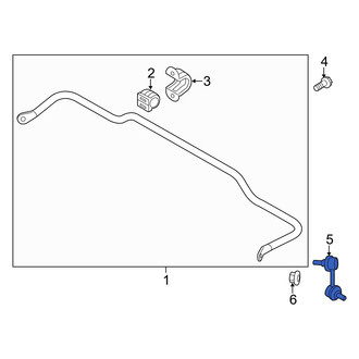 Hyundai OE - Rear Left Suspension Stabilizer Bar Link