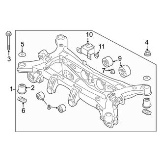 Hyundai OE - Rear Suspension - Suspension Mounting (AWD)