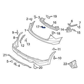 Hyundai OE - Outer Bumper Impact Bar Bracket