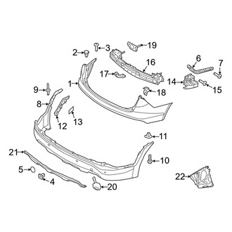 Hyundai OE - Rear Bumper - Bumper & Components (Base / 2.0T)