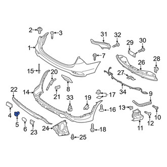 Hyundai OE - Bumper Cover Nut