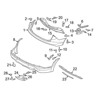 Hyundai OE - Rear Bumper - Bumper & Components