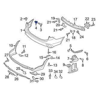 Hyundai OE - Bumper Cover Nut