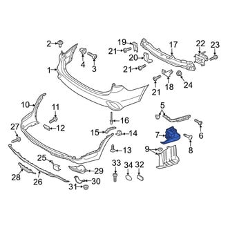 Hyundai OE - Rear Left Bumper Guide