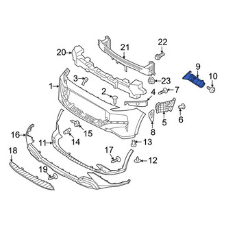 Hyundai OE - Front Right Bumper Guide
