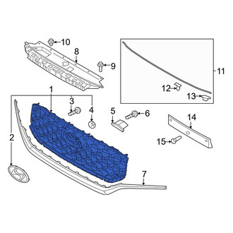 Hyundai OE - Front Upper Grille