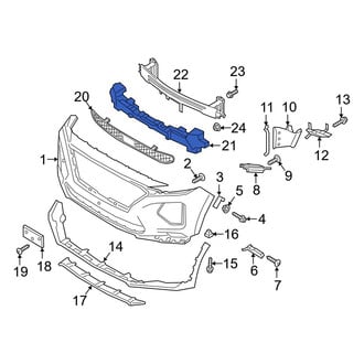 Hyundai OE - Front Bumper Impact Absorber
