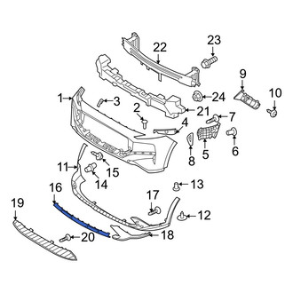 Hyundai OE - Front Center Bumper Trim