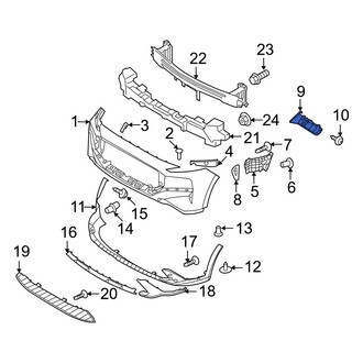 Hyundai OE - Front Left Bumper Guide