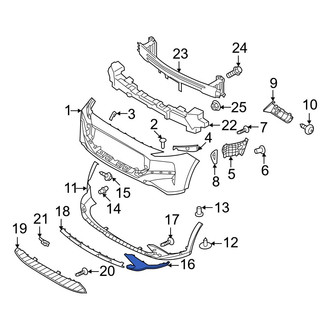 Hyundai OE - Front Left Bumper Trim
