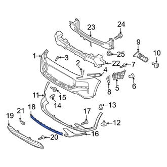 Hyundai OE - Front Center Bumper Trim