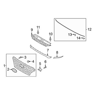 Hyundai OE - Front Bumper & Grille - Grille & Components