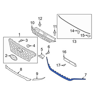 Hyundai OE - Front Lower Grille Molding