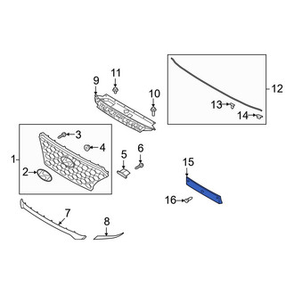 Hyundai OE - Front License Plate Bracket