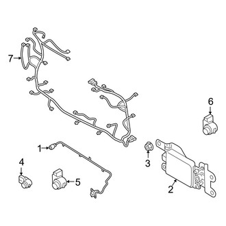 Hyundai OE - Front Bumper & Grille - Electrical Components (Calligraphy / SE / SEL)