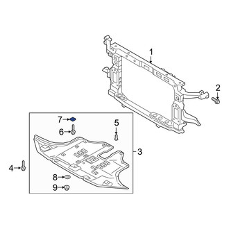 Hyundai OE - Radiator Support Splash Shield Nut